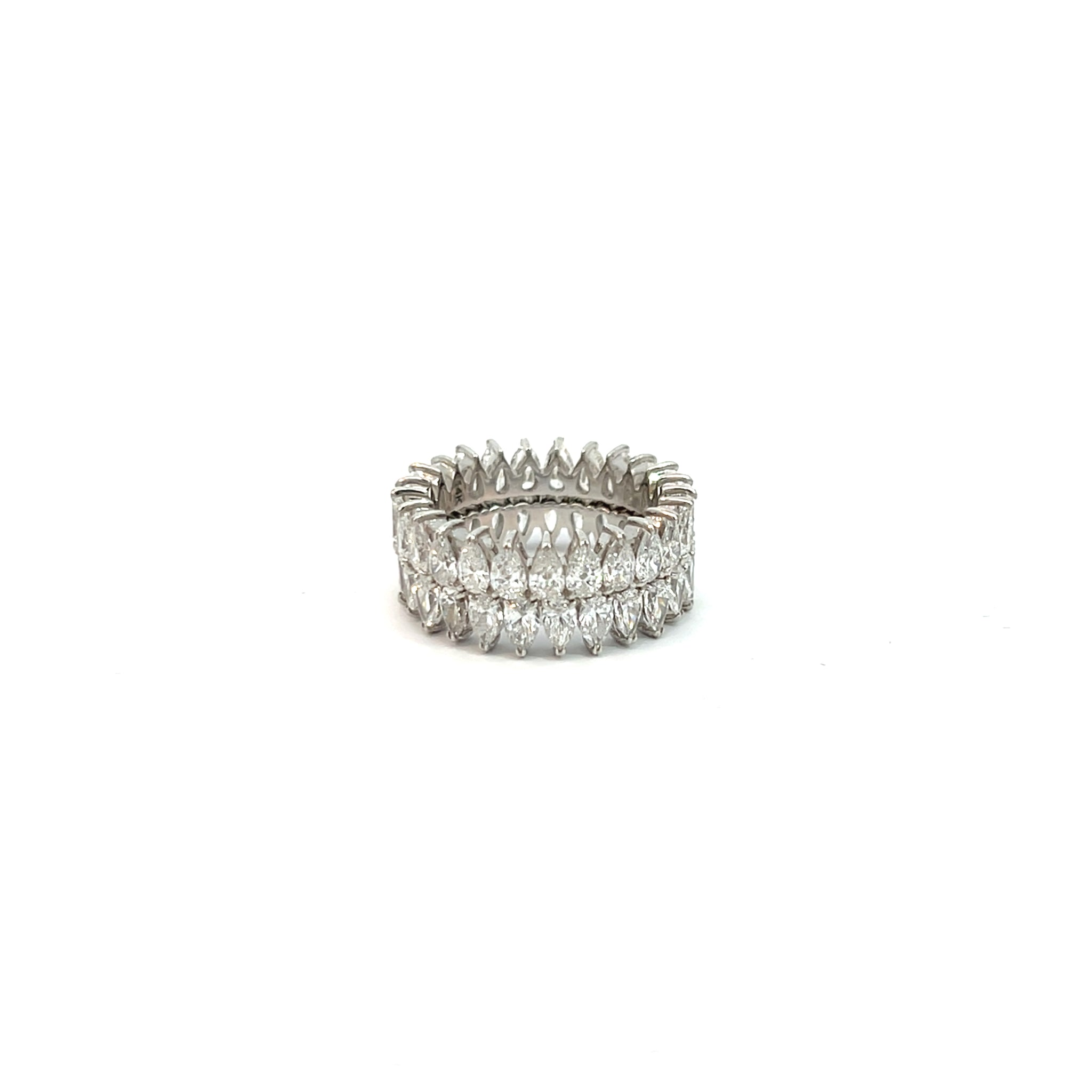 Elegant LAB Diamond Eternity Ring Pear shape