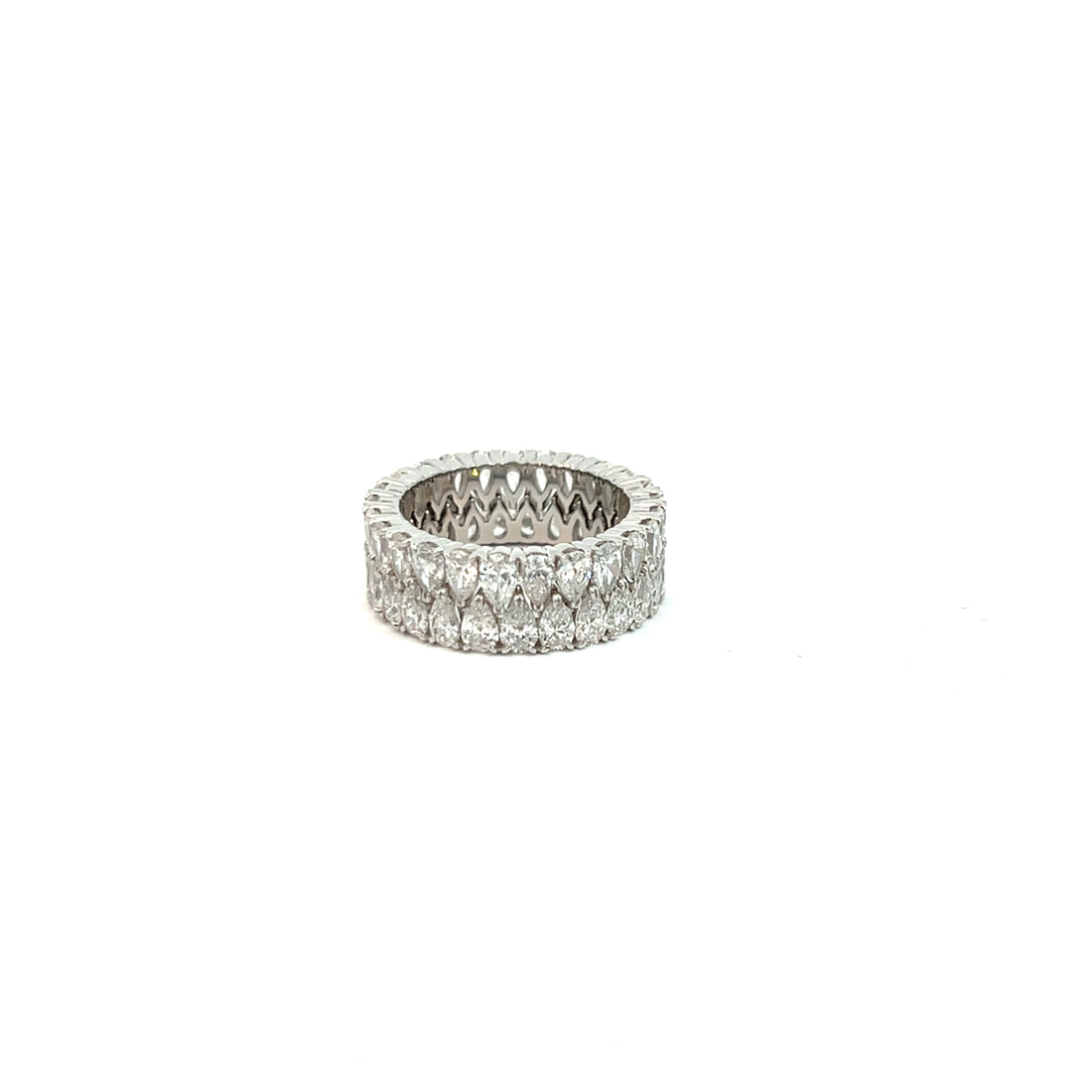 Elegant LAB Diamond Eternity Ring Pear shape