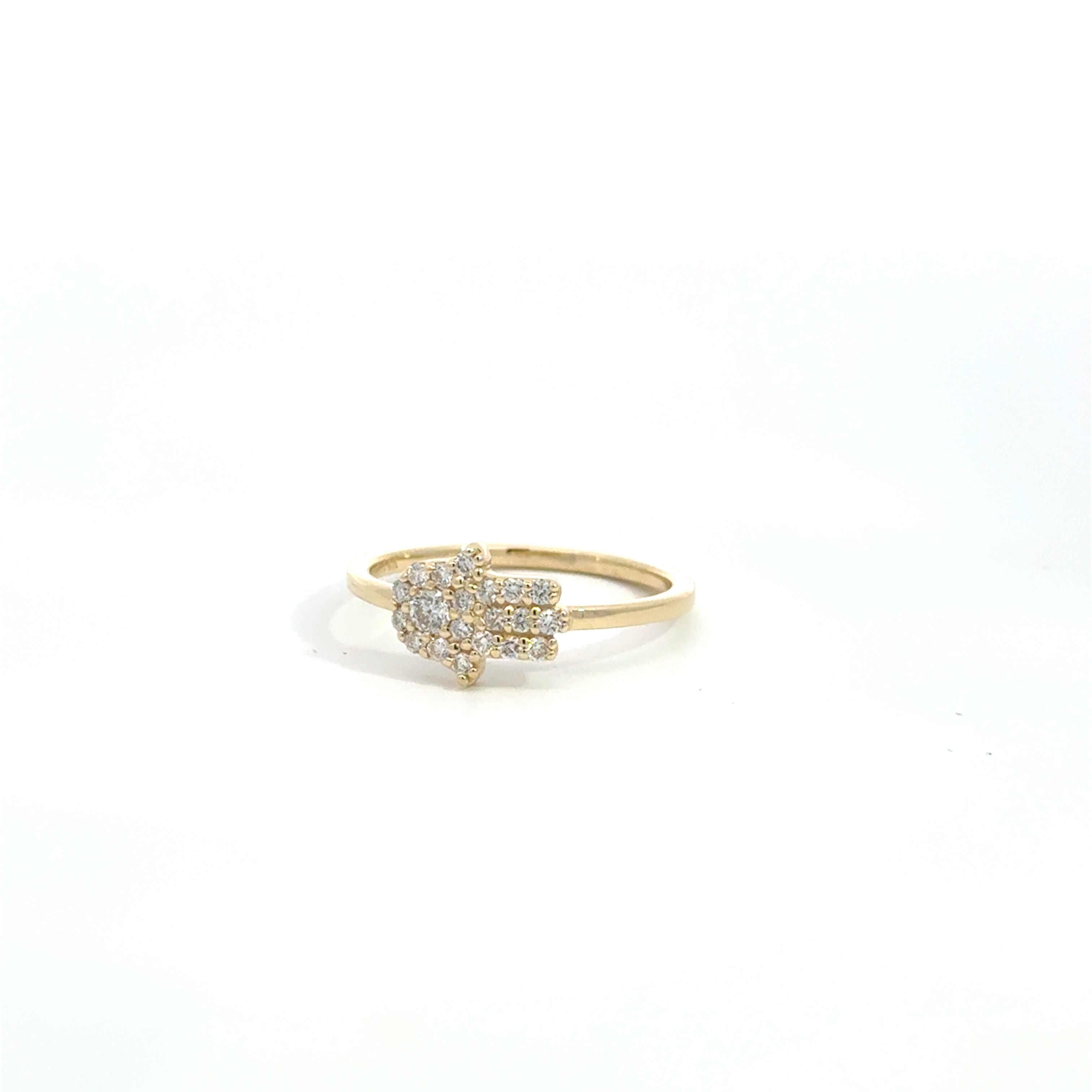 Elegant Gold Hamsa Ring