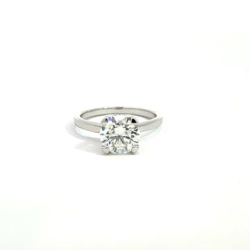 2.04 ct. IGI Certified Lab-grown Diamond Engagement Ring 14K White gold