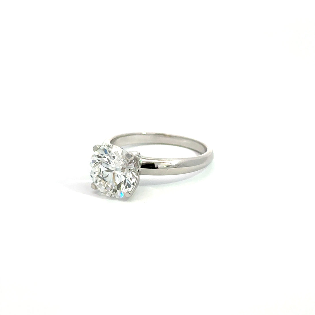 2.60 ct. Round IGI Certified Lab-grown Diamond Engagement Ring 14K White gold