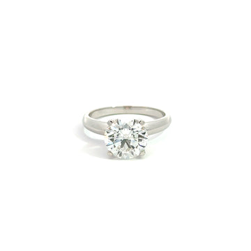 2.60 ct. Round IGI Certified Lab-grown Diamond Engagement Ring 14K White gold