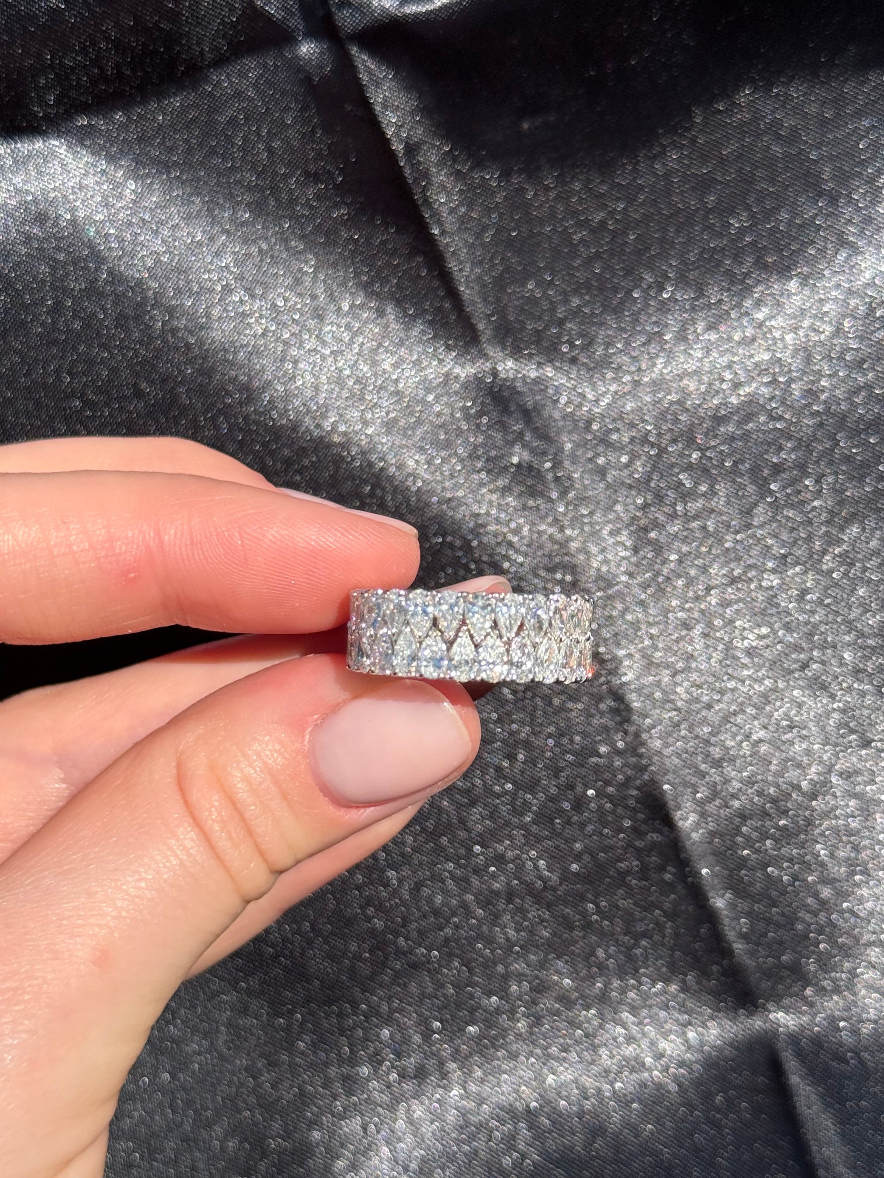 5.76 ct. Pear Shape Lab-grown Diamond Ring