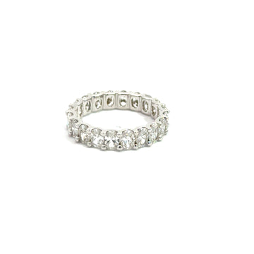 Elegant 2.90ct LAB Diamond OVAL Eternity Ring