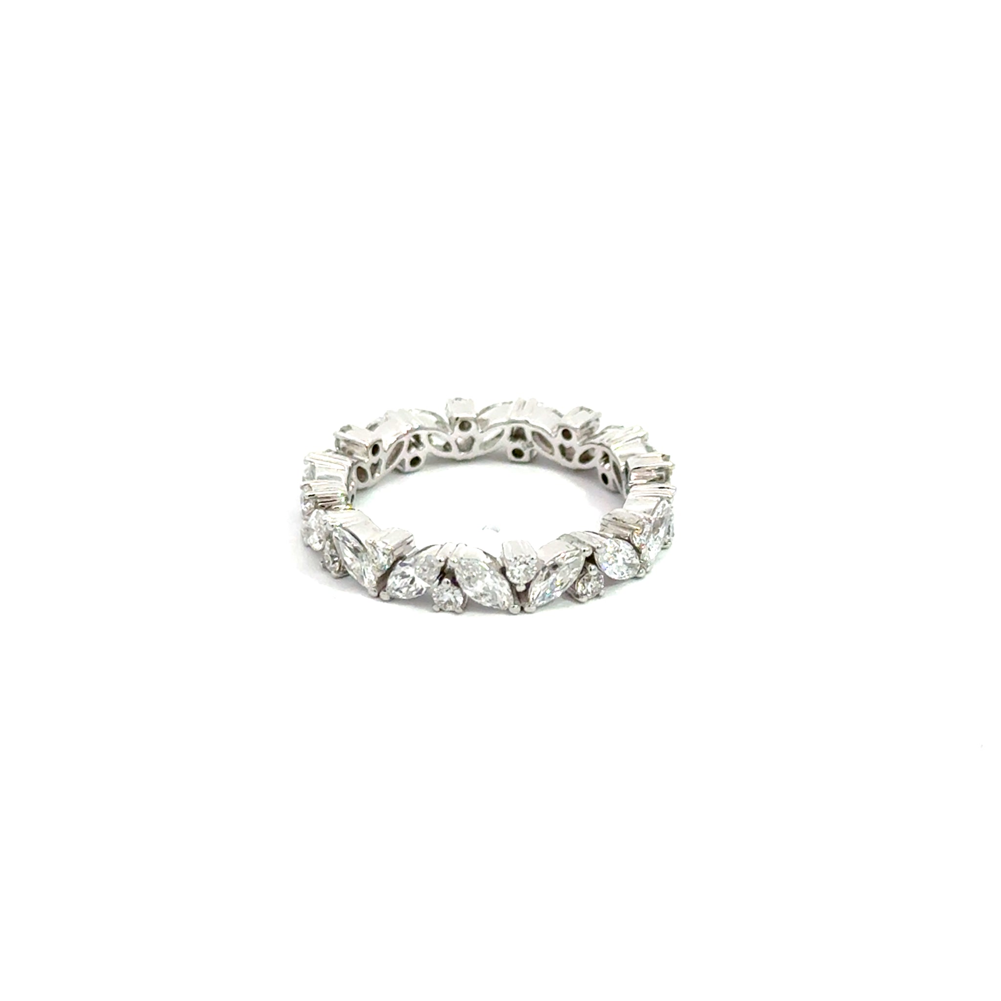 Elegant 1.82ct LAB Diamond Ring 14K White Gold