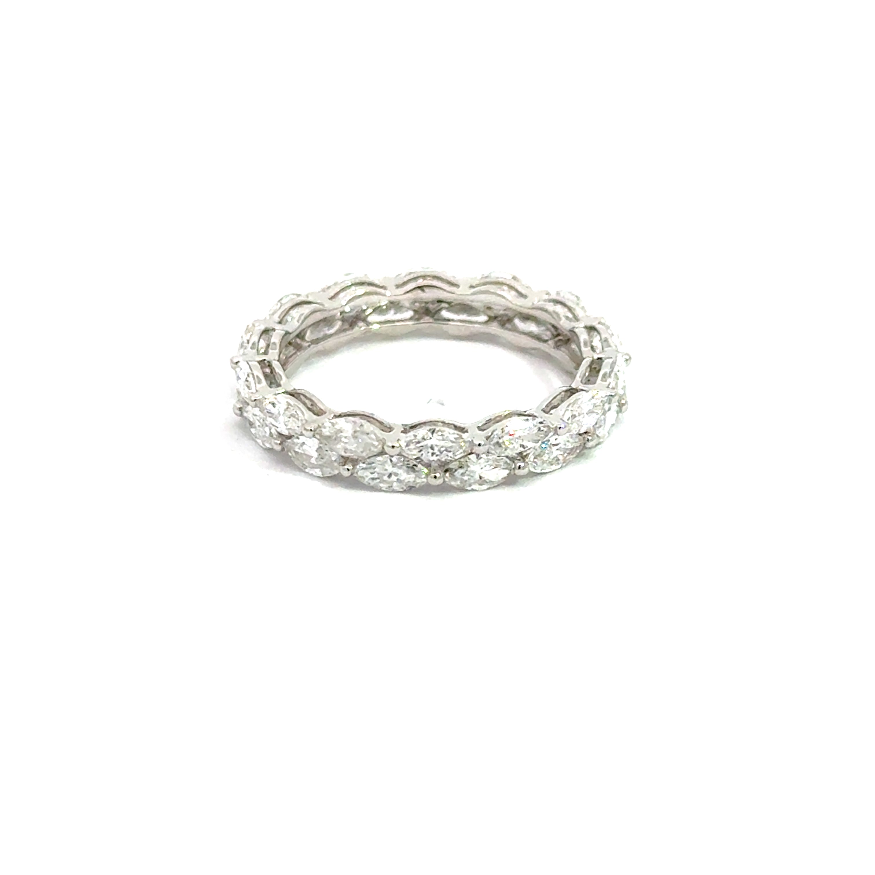 Elegant 2.09ct LAB Diamond Marquis eternity Ring
