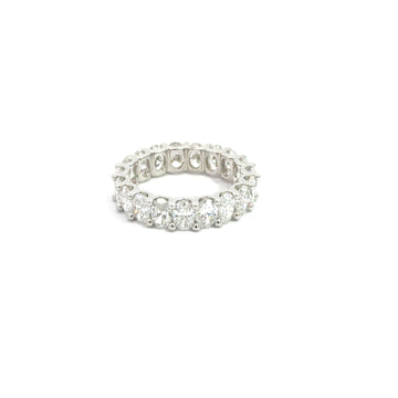 Elegant 3.94ct LAB Diamond Oval Eternity Ring