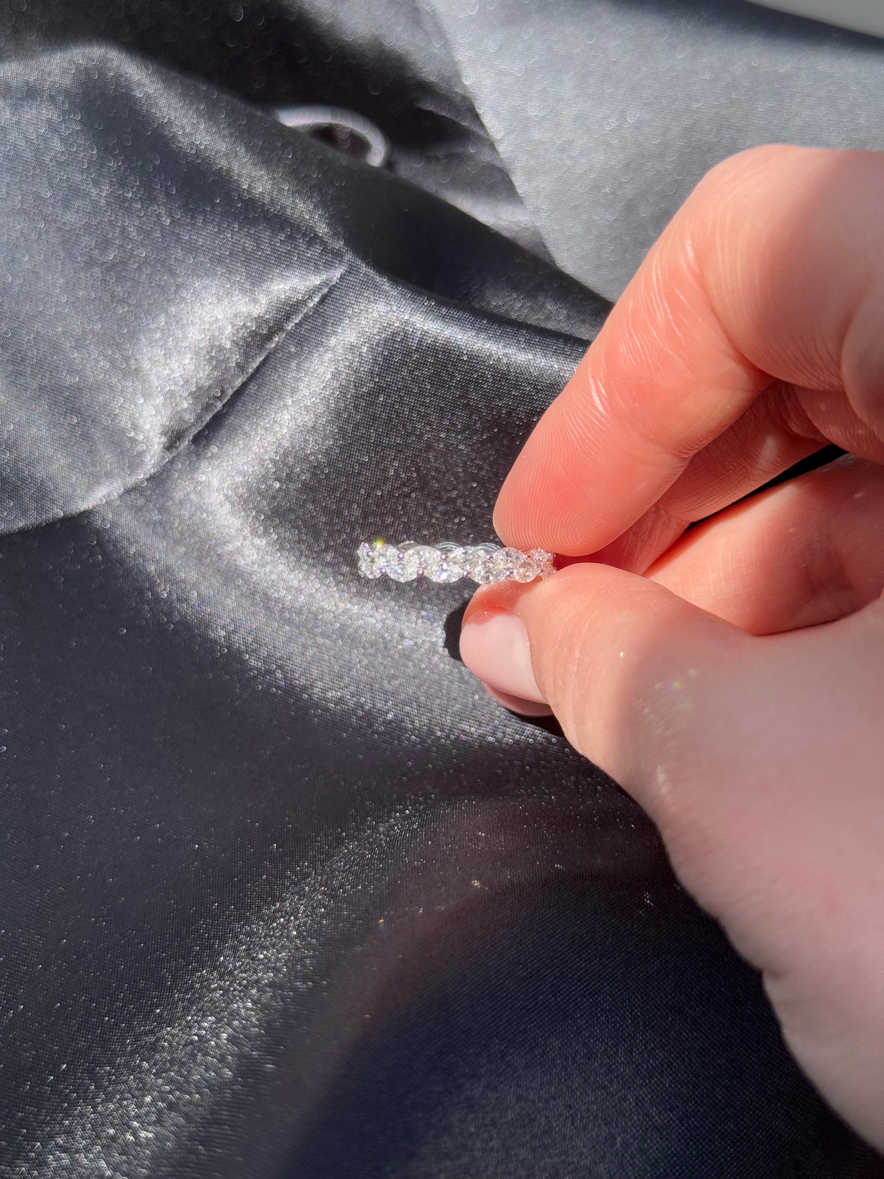 Elegant 2.09ct LAB Diamond Marquis eternity Ring