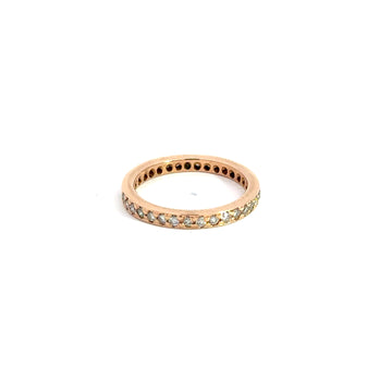 Elegant 14K Rose Gold Ring 0.60 ct Diamonds