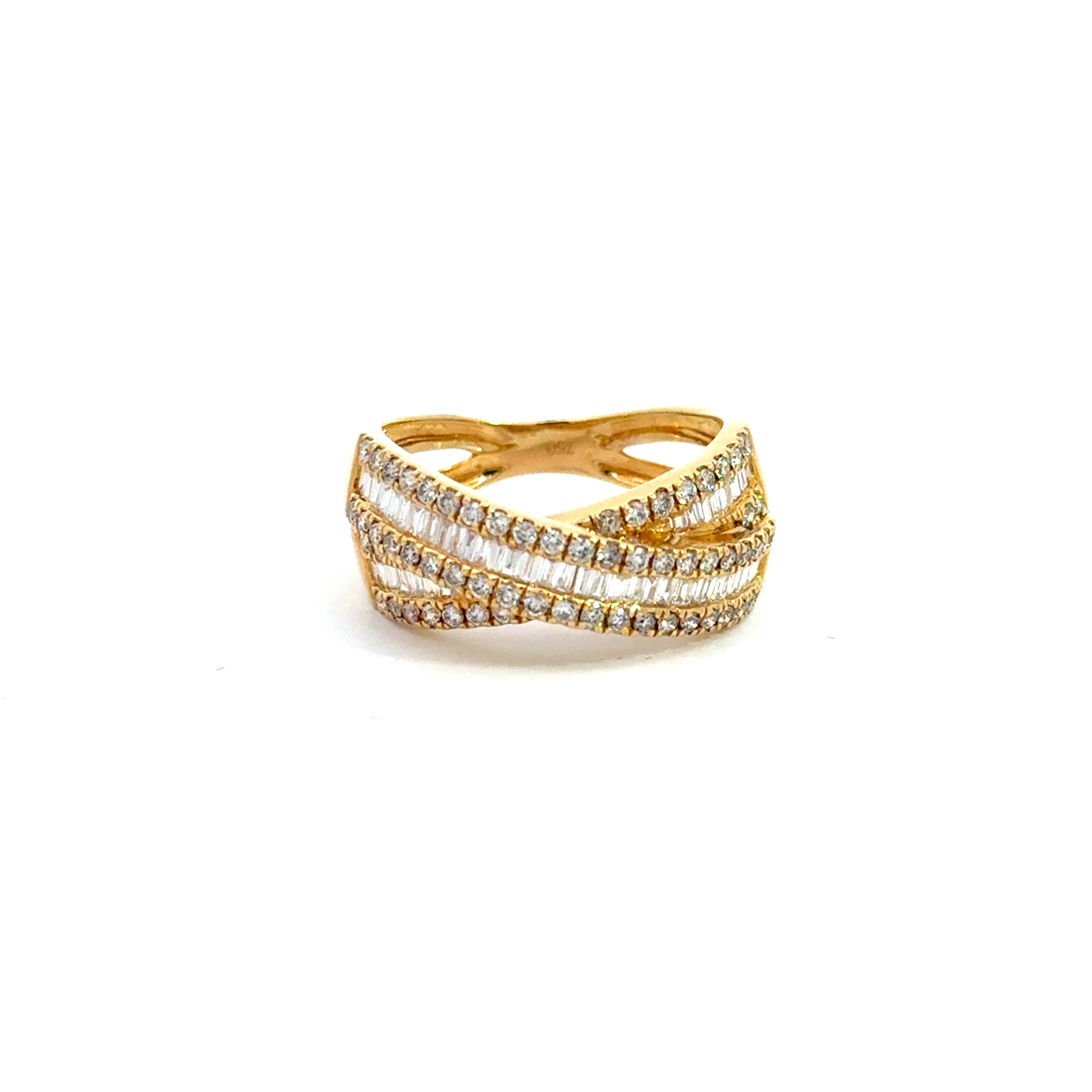 14K Yellow Gold Diamond Ring 1.53cttw 3.80g