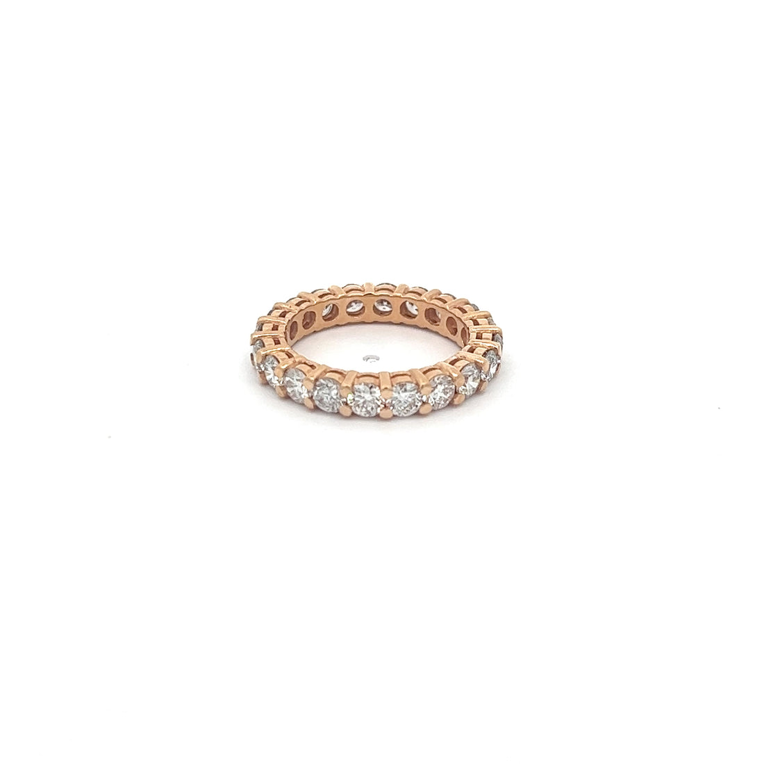 Diamond Full Eternity Ring 2.90ct | 14K Rose Gold