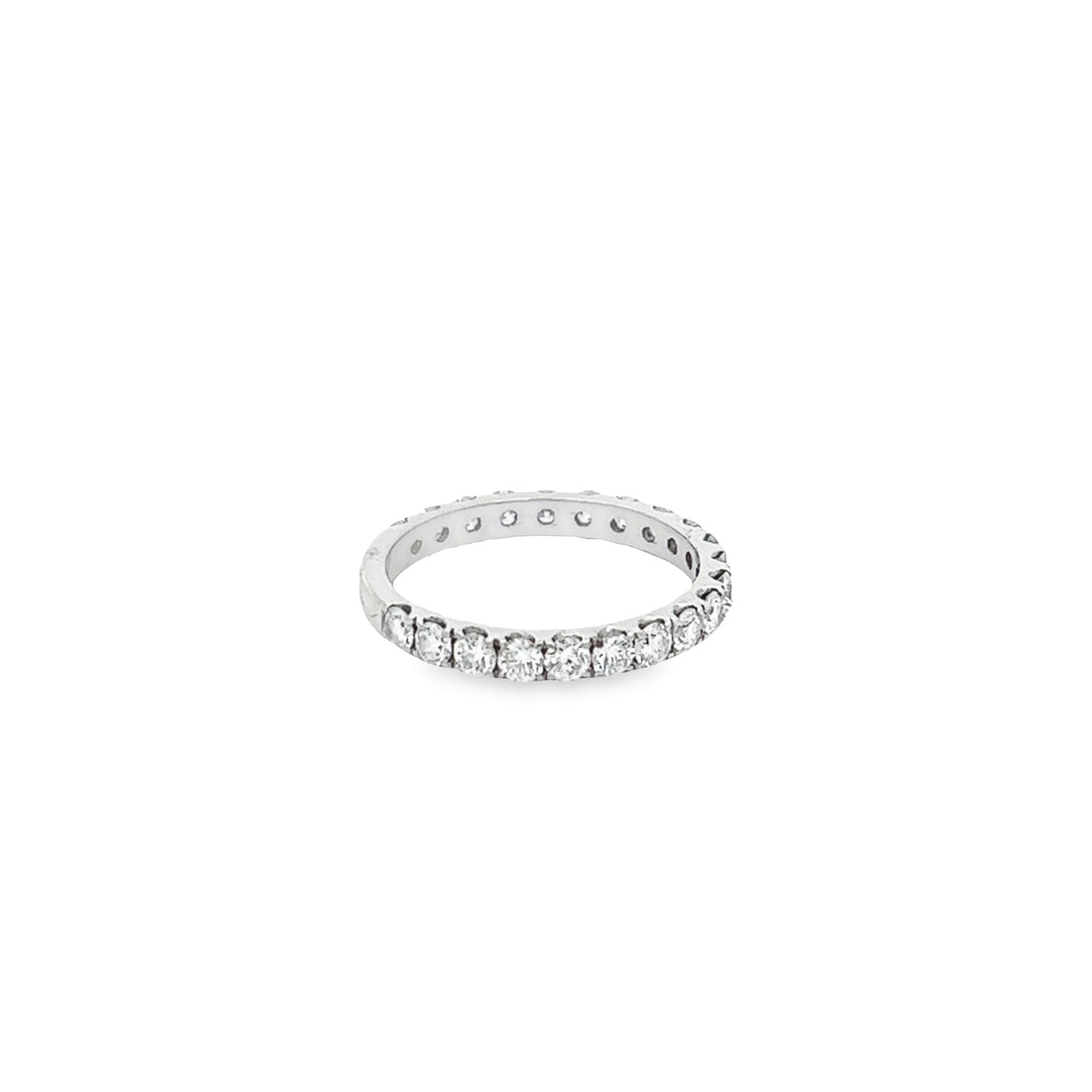 Diamond Three-Quarter Eternity Ring 2.90ct | 14K White Gold