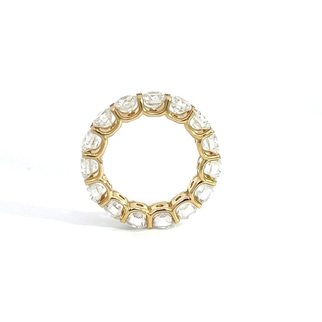 Lab Diamond Eternity Ring 6.30ct | 14K Yellow Gold
