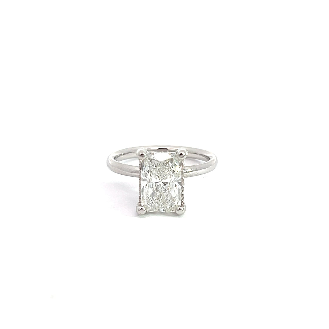 Lab Diamond Solitaire Ring 2.50ct | 14K White Gold