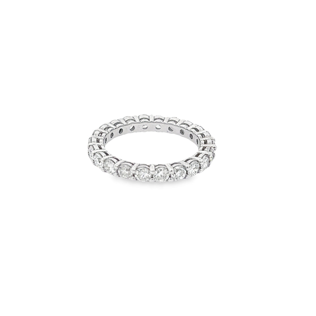 Diamond Full Eternity Ring 2.04ct | 14K White Gold