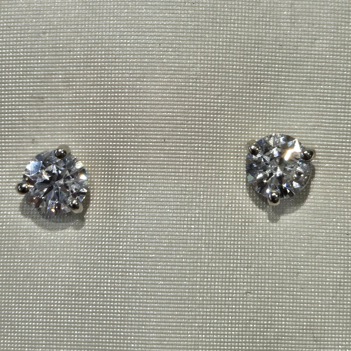 0.80 CTW Lab-Grown Diamond Stud Earrings in 14K White Gold