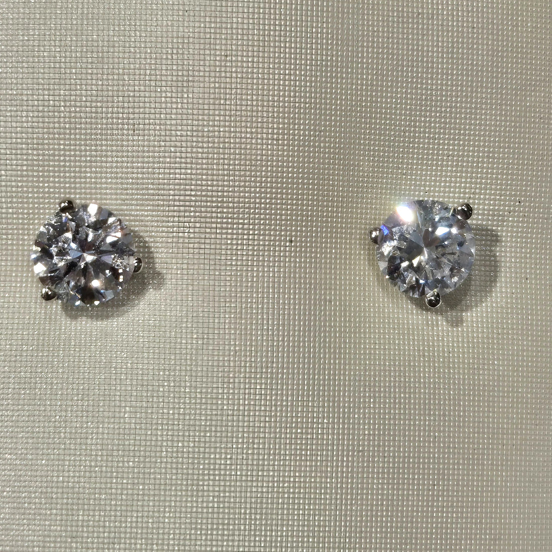 1.00 CTW Lab-Grown Diamond Stud Earrings in 14K White Gold