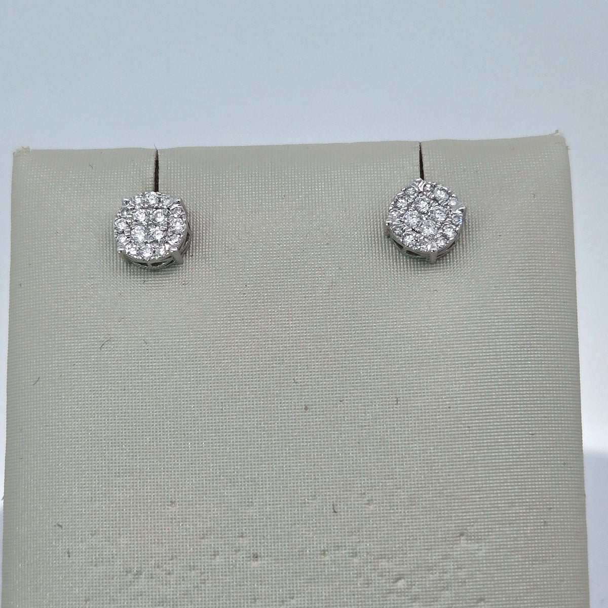 Lab-Grown Diamond Cluster Stud Earrings 0.27 CTW | 10K White Gold