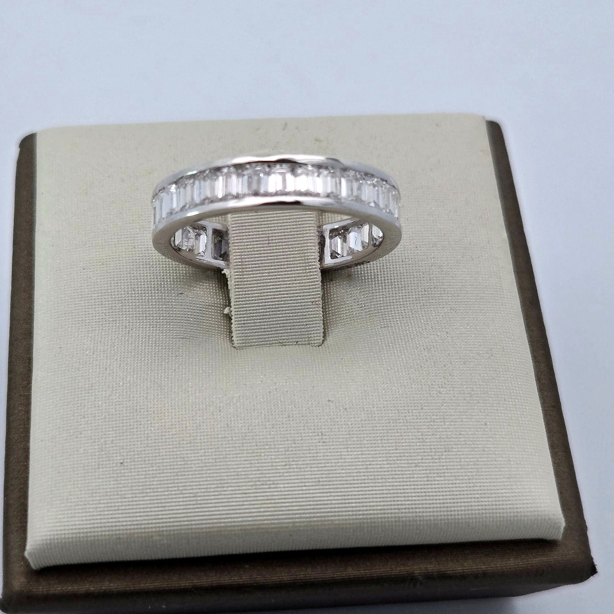 Lab-Grown Emerald-Cut Diamond Ring 2.35ct | 14K White Gold