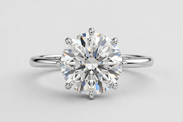 LAB ring RD DIA 2.6ct E-F/VS1 14KWG 3.9g size:6