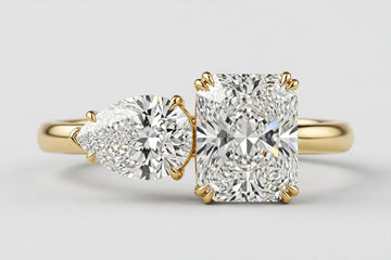 LAB ring PE/RAD 2.0/2.04ct E/VS1 14KY 4.47g s:6.5 YC