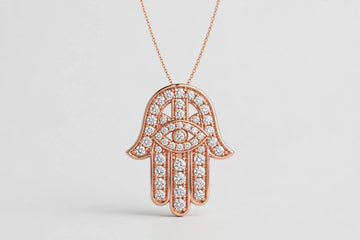 pend hamsa 0.25ctt F/VS1 14KR 2.52g