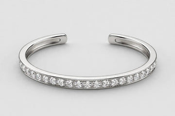 NATURAL DIA FLEX CUFF BRACELET 10KW 5.4G 0.50CT