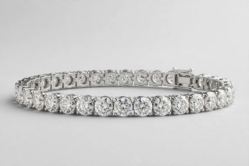 2.25 CTW Round Diamond Tennis Bracelet | 14K White Gold