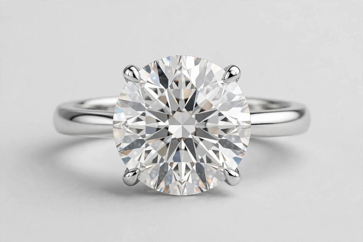 LAB ring RD DIA 3.54ct E/VS1 14KWG 1.40g s:5