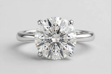 LAB ring RD DIA 3.54ct E/VS1 14KWG 1.40g s:5