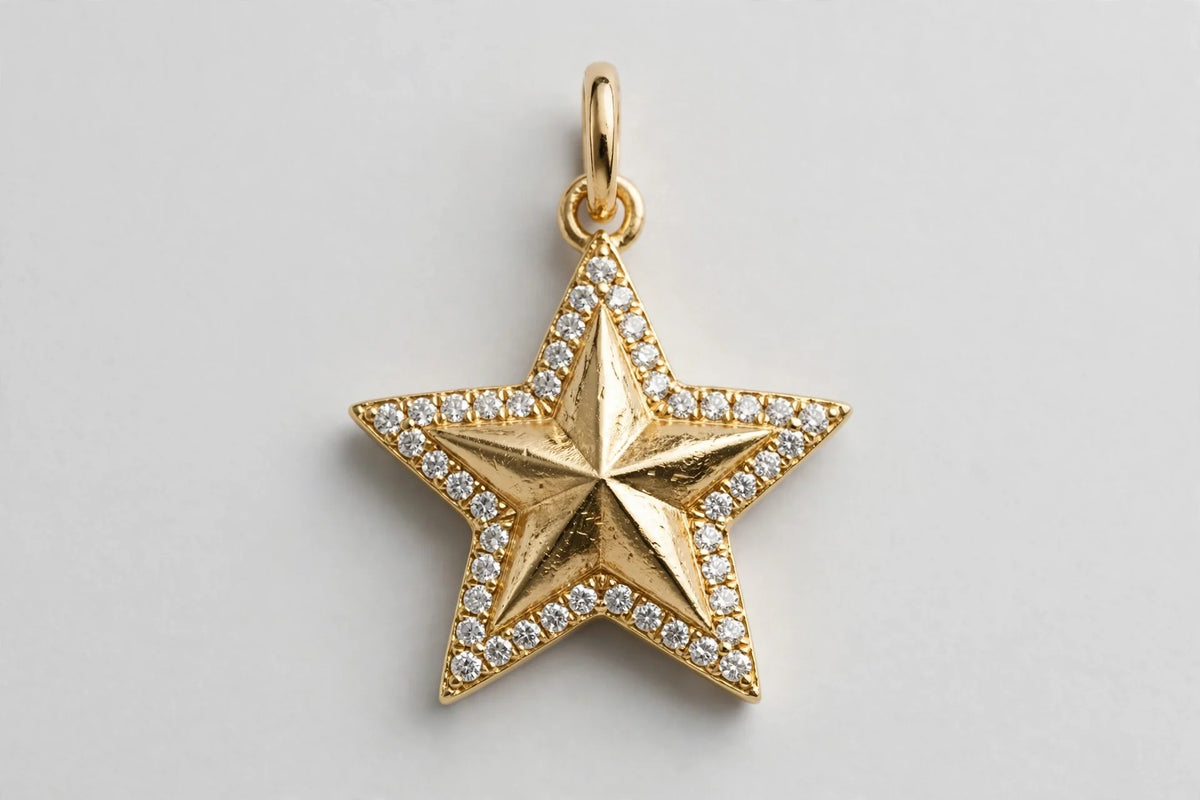 pend star RD 0.90ct 1.07g 14KY
