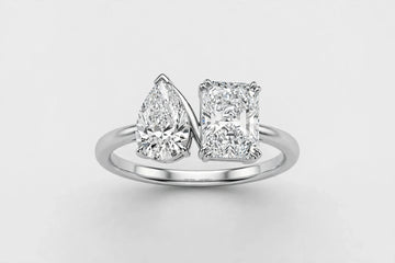 LAB ring PE/RAD 2.1/2.5ct F/VVS2 14KW 4.87g s:6.5 YC