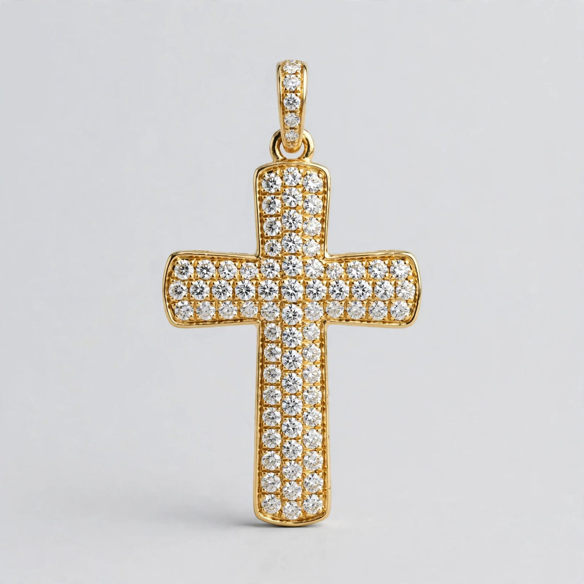 cross pend 2.50ct G/VS1 10KY 6.37g