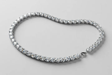 LAB Neck-riv RD 20.18ct E-F/VS1 14KW 19.15g 17in YC