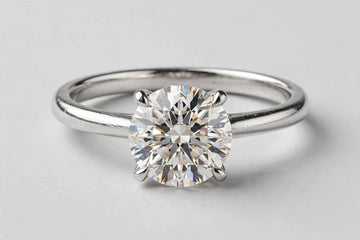 LAB ring RD DIA 2.2ct E-F/VS1 14KWG 2.94g size:5.5