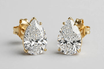 LAB ear PE 3.61ct E/VVS2 14KY 3.98g YC