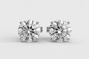 LAB Earr RD DIA 1.21ct D/VS1-1.20ct D/VS1 14KW yc