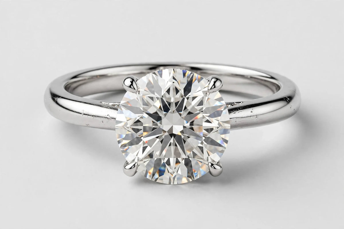 LAB ring RD DIA 1.56ct E-F/VS1 14KW 3.90g size:7