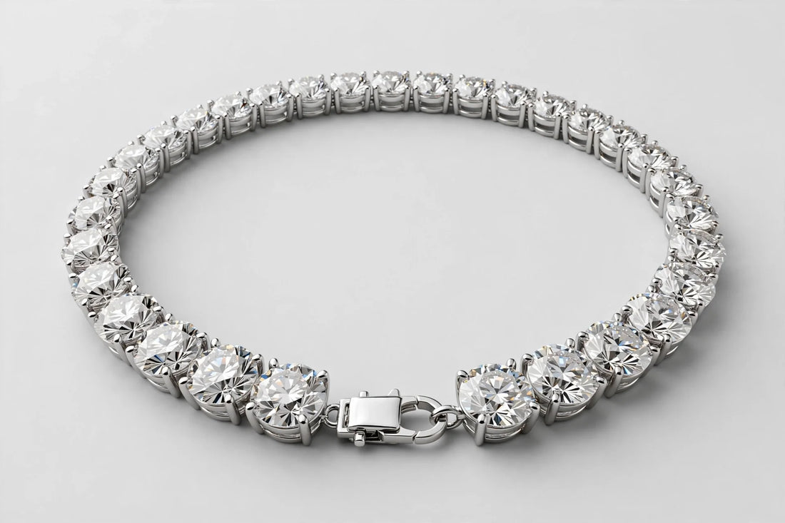 28.60 CTW Lab-Grown Diamond Necklace | 14K White Gold