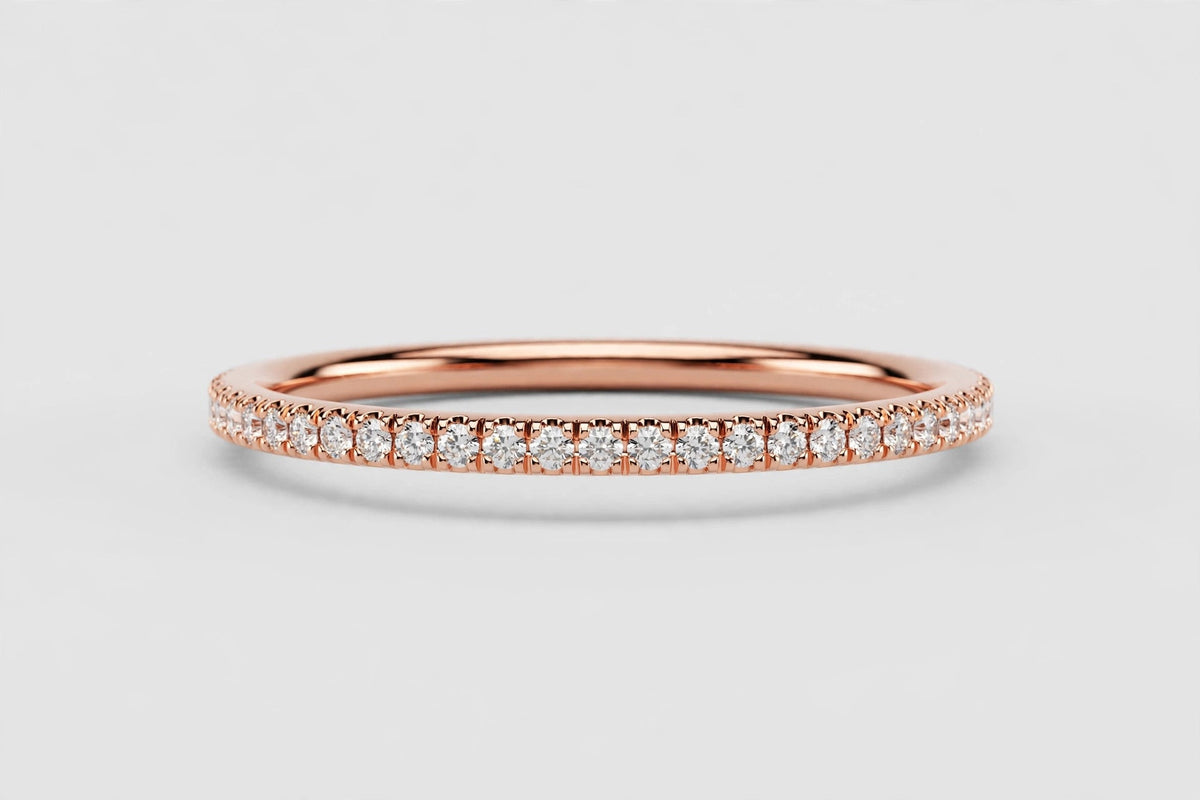 NATURAL DIA 0.12CT BAND 14KRG