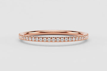NATURAL DIA 0.12CT BAND 14KRG