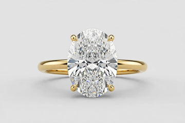 LAB ring OV DIA 3.54ct E/VS1 14KYG 3.29g s:5 YC