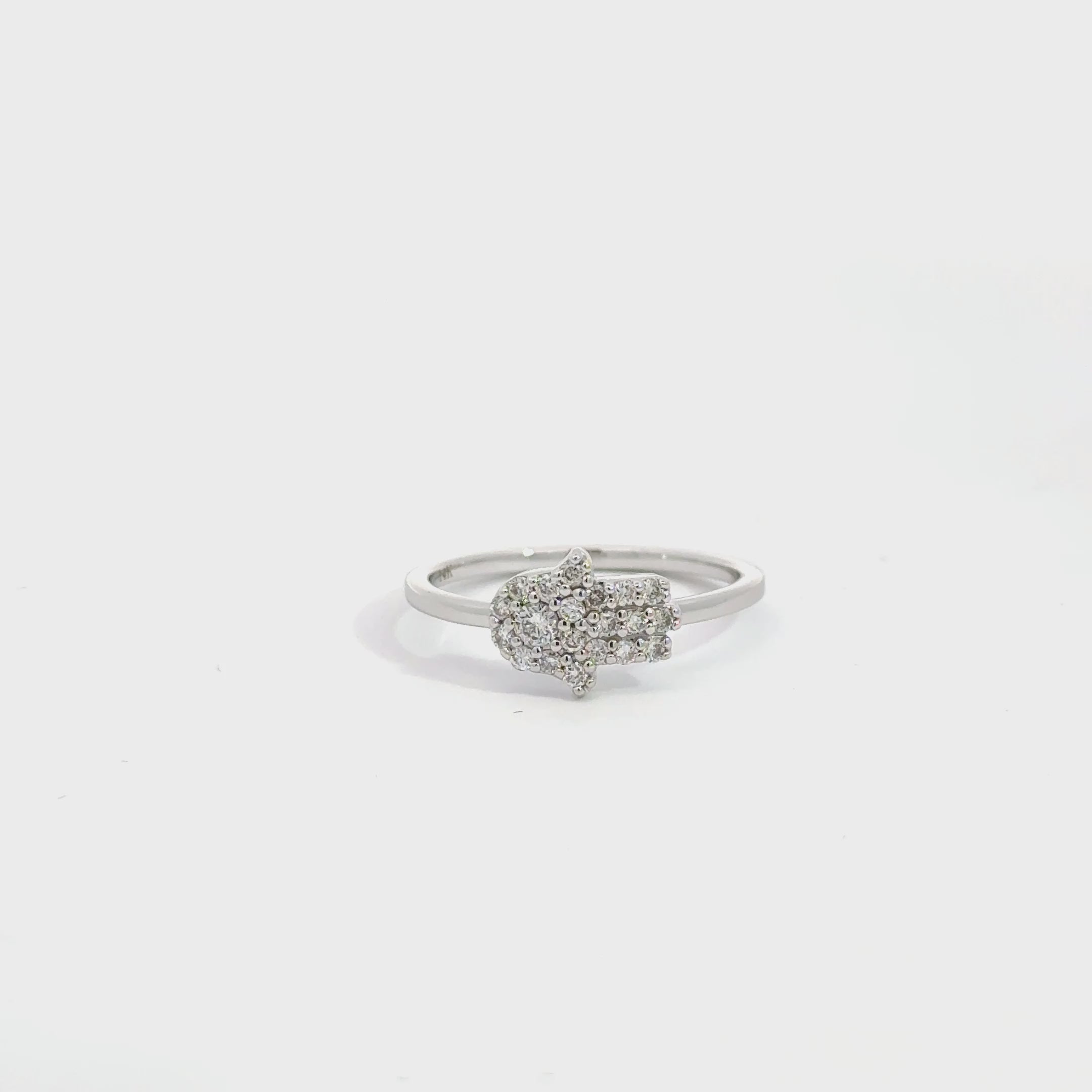 Elegant Silver Hamsa Ring