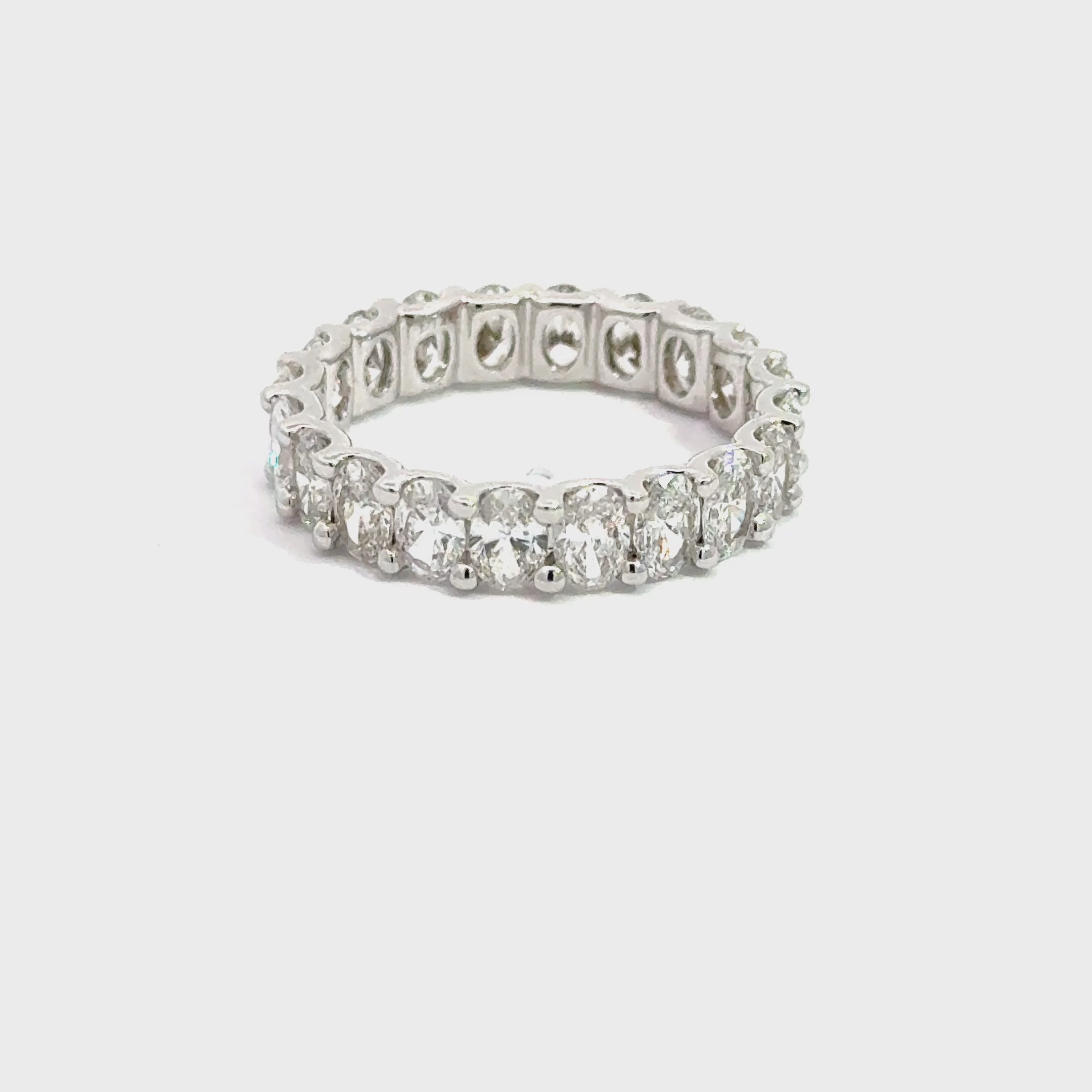 Elegant 2.90ct LAB Diamond OVAL Eternity Ring