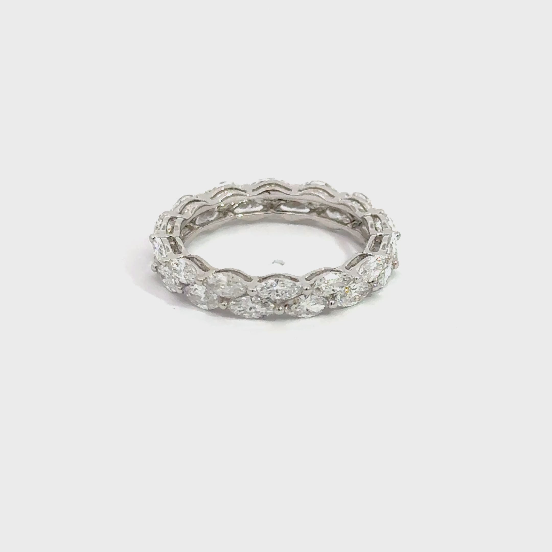 Elegant 2.09ct LAB Diamond Marquis eternity Ring