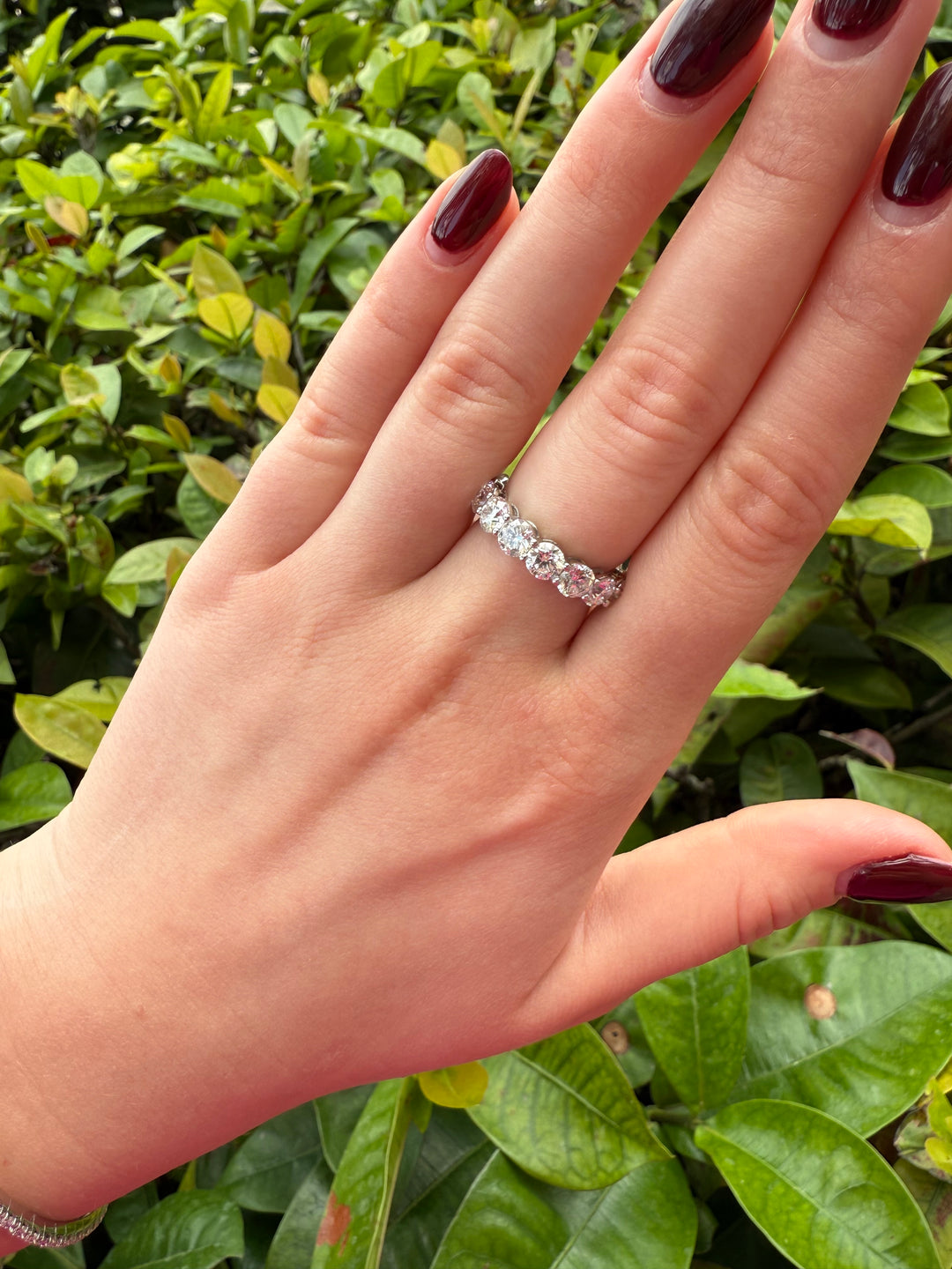 Lab Grown round Diamond eternity ring