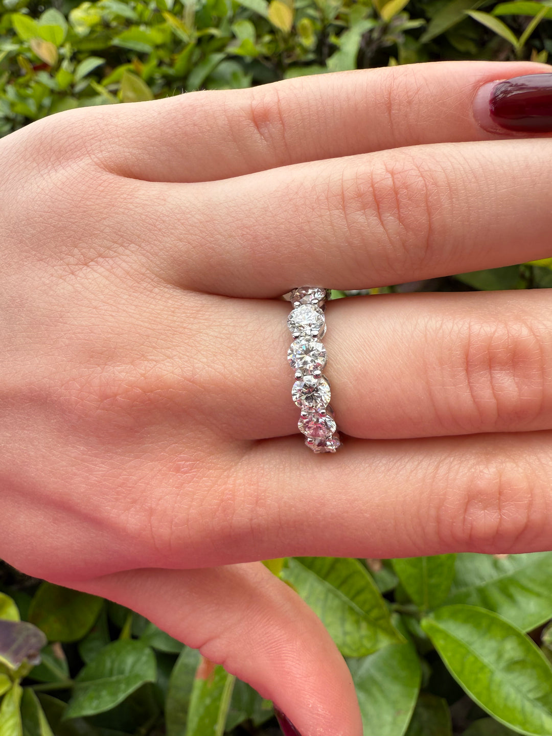 Lab Grown round Diamond eternity ring